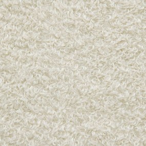 Fotoliu puf pentru copii crem cu tapițerie din țesătură bouclé Snug 80 – SLOWDOWN