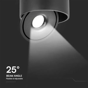 Spot LED/20W/230V 3000/4000/6400K negru