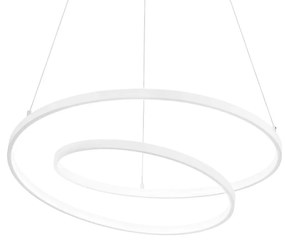 Lustra LED suspendata design modern circular Oz sp d80 dali alba