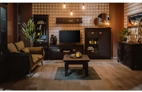 Comoda Bar Living Saigon Cantori Cu 2 Usi Si 1 Sertar, 118 Cm