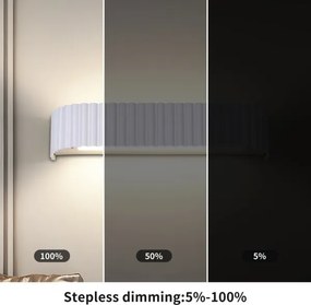 Brilagi - Aplica LED dimerizabilă FALCON MODERN LED/14W/230V 40 cm albă + telecomandă