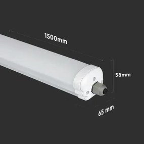 Corp de iluminat LED fluorescent industrial G-SERIES LED/48W/230V 4000K 150cm IP65