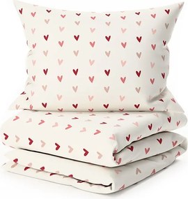 Lenjerie de pat din microfibra SOFHEARTS crem Dimensiune lenjerie de pat: 70 x 90 cm | 140 x 220 cm