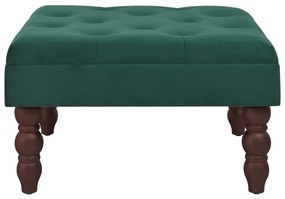 3070666 vidaXL Taburet, verde închis, 60x60x36 cm, catifea