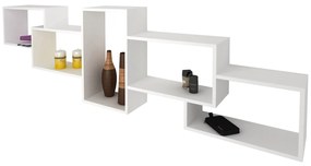 Etajera haaus Goa, Alb, 205 x 22 x 60 cm