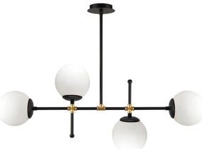 Lustră Squid Lighting Kruva, înălțime 57 cm, negru