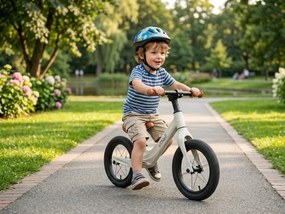 Bicicletă fără pedale LUNA cu cadru ușor, de la 2 ani, bej ELIS design