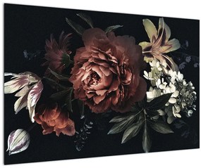 Tablou - Flori întunecate (90x60 cm)