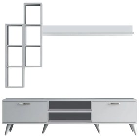 Set mobilier TV alb 180x48 cm Veronica - Kalune Design