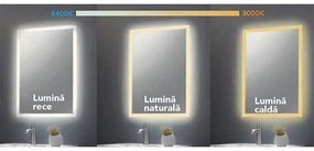 Oglinda rotunda cu iluminare LED si dezaburire 90 cm Fluminia, Calatrava 900 mm