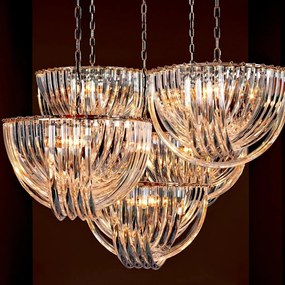 Candelabru LUX fabricat manual, diametru 50cm, Murano 108978 HZ