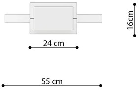 Lustră LED pe cablu RIO LED/30W/230V CRI95 4000K d. 55 cm auriu Thoro TH.221