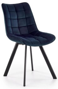 Scaun de dining COMORO, 1 buc., albastru închis