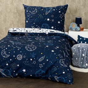 Lenjerie de pat din bumbac 4Home In Space, 140 x200 cm, 70 x 90 cm