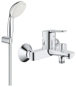 Pachet: Baterie cada/dus Grohe Bau Edge -23334000+Set dus Grohe New Tempesta 100-27799003.