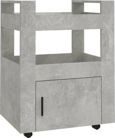 vidaXL Cărucior de bucătărie gri beton 60x45x80 cm lemn prelucrat