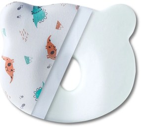 HUSA de schimb / Fata de perna - pentru Perna Bebelusi impotriva Plagiocefaliei - Model Dinozauri - Bumbac 100%, Multicolor