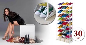 Pantofar cu 10 nivele - alb