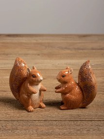 Set sare si piper, din ceramica, Squirrels