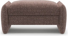 Taburet maro cu tapițerie din chenille Georgia – Micadoni