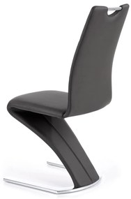 Scaun K188 piele ecologica negru
