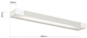 Aplica LED directionabila, pentru oglinda baie, MARILYN 60cm