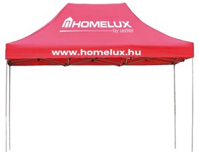 Foișor de grădină pliabil 2,9x3,9x3 m roșu