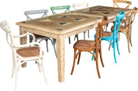 Scaun Thonet din lemn masiv si sezut din ratan