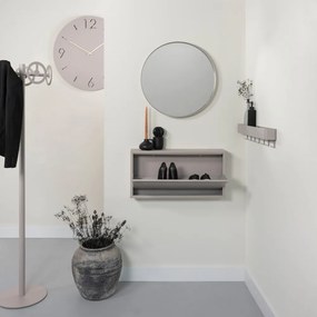 Cuier de perete taupe cu raft din metal 72 cm Dax Play – Spinder Design