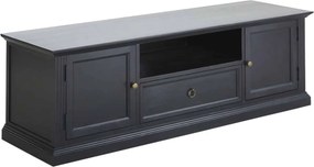 Comodă TV lemn masiv gri Noir Antracit, 200 × 45 × 50 cm