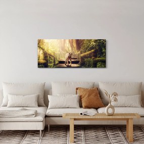 Tablou cu tigrul în djunglă (120x50 cm)