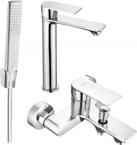 Mexen Royo Set de baie R72, crom - 72213R72-00