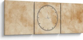 Tablou - Hârtie veche de pergament (cu ceas) (90x30 cm)