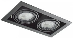 Spot incastrat tavan/plafon NOVA 2 negru