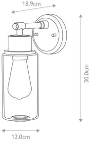 Aplică pentru baie 1xE27/60W/230V IP44 albă Elstead BATH-MORVAH1-W
