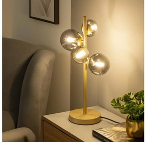 Lampă LED de masă Brilagi MILLA 4xG9/3W/230V auriu/fumuriu