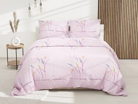 Lenjerie de pat din microfibra Culoare roz DAWSON + husa de perna 40x50 cm gratuit