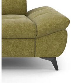 Canapea colțar extensibilă în L MARANO stânga, culoare măslinie