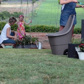 Roabă de grădină din plastic Easy Go Breeze, 50 l, culoare taupe