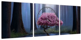 Tablou - Noapte magică (cu ceas) (90x30 cm)