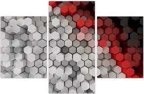 Tablou - 3D hexagoane (90x60 cm)