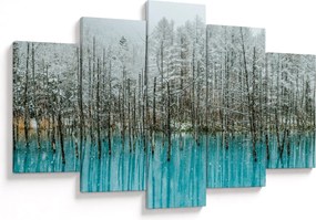 Tablou - Pescărie turcoaz, Biei, Japonia (150x105 cm)