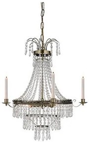 Lustră de cristal pe lanț MARIELUND 3xE14/40W/230V alamă Markslöjd 105157