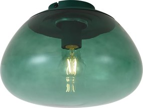 Plafonieră de design verde cu sticlă verde - Giselle