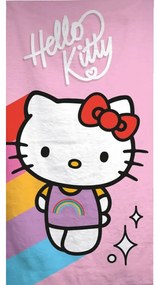 Hello Kitty Rainbow cârpă de baie, prosop de plajă 70*140cm (Uscare Rapidă)