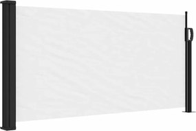 vidaXL Copertina laterală retractabilă, alb, 100x300 cm