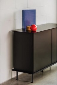 Comodă neagră cu orificiu pentru cabluri 120x88x50 cm Suumo – noo.ma