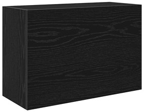 860068 vidaXL Dulap de perete de baie, negru, 60x25x40 cm, lemn prelucrat