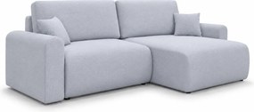 Set coltar extensibil reversibil NORDEN PAROS 250x140 cm, gri deschis