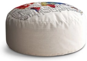 Taburet Circle nume de state, alb